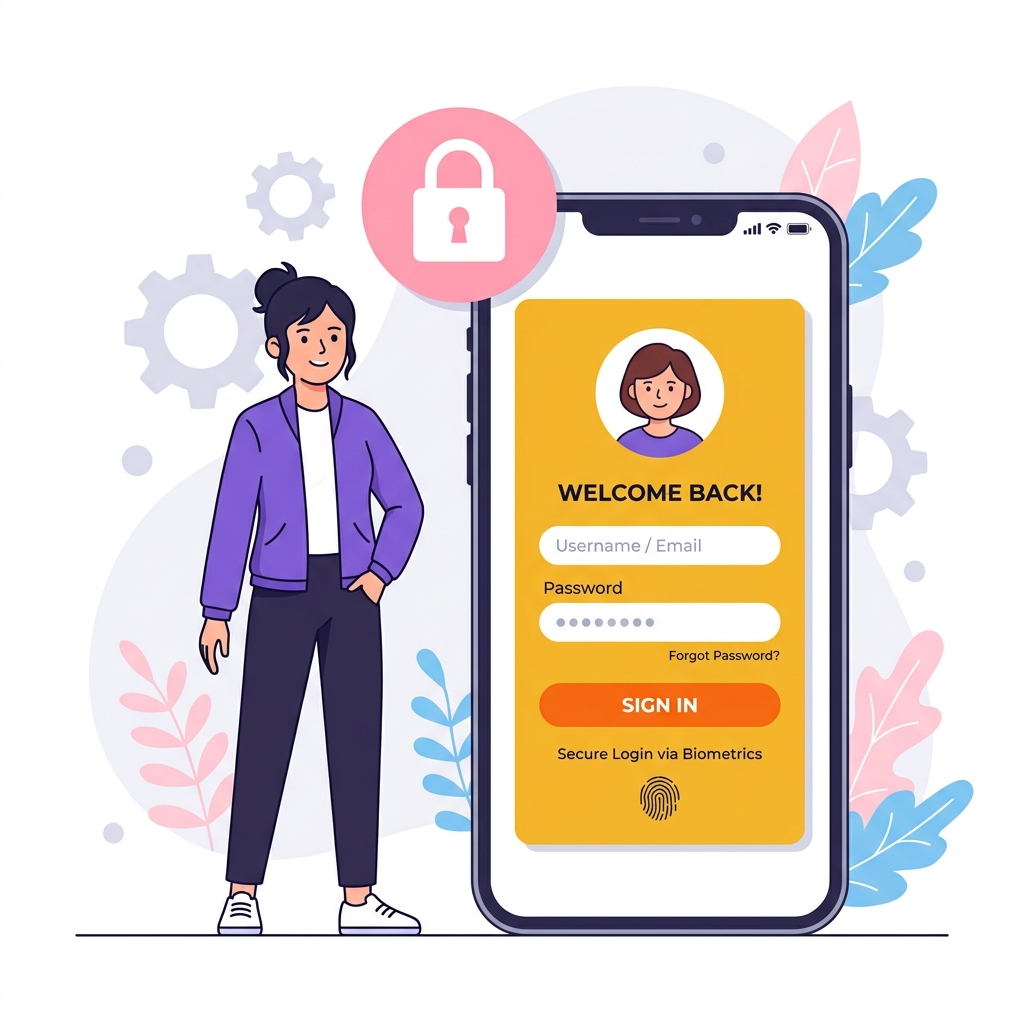 FleetGo Security Login Illustration